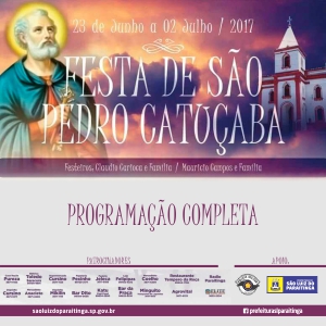 FESTA DE SÃO PEDRO CATUÇABA 2017