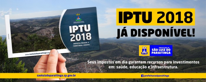 banner IPTU - 2018